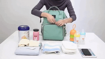 2-in-1 Baby Diaper Bag & Portable Crib