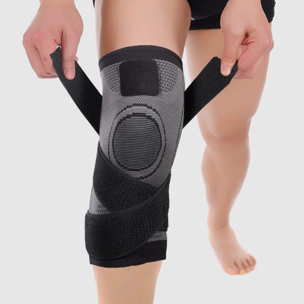 Compression knee brace support for joint