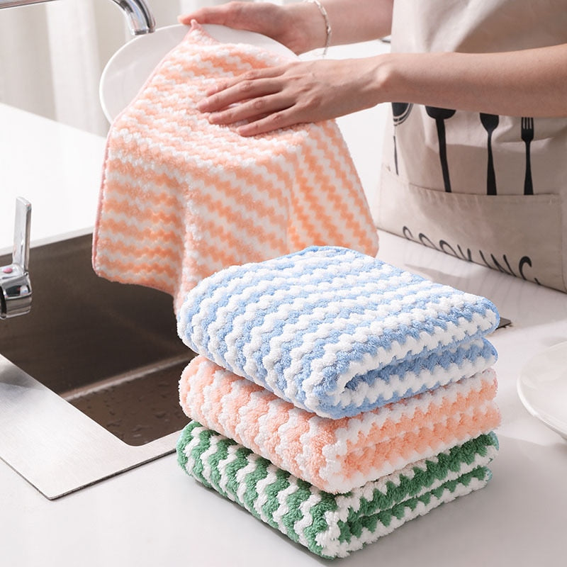 Reusable Scratch-free Microfiber Cleaning Cloth