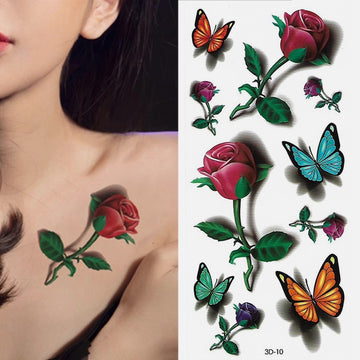 3D Butterfly Tattoos Stickers